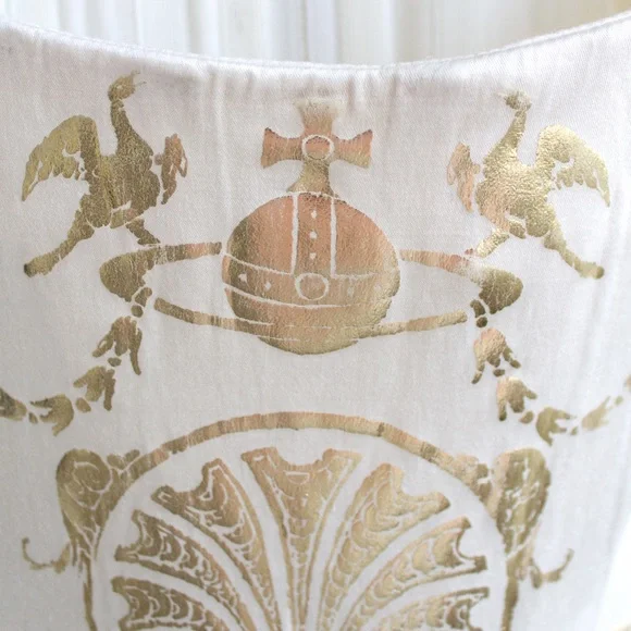 Iconic Vivienne Westwood Vintage F/W 1991 White Gold Boulle Satin 90s Corset Top - Picture 8 of 16